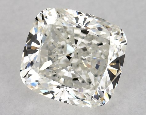 GIA 1.00 Carat H-SI1 Very Good Cut Cushion Modified Natural Diamond